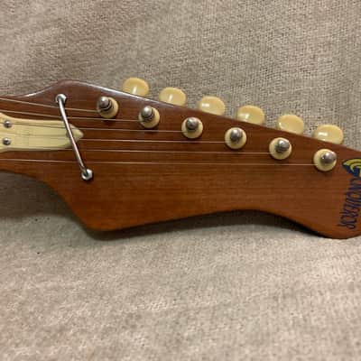 Vintage 1960’s Conqueror Teisco Kawai Kingston 23.5” Short Scale Offset Electric Guitar + 2 Tone Case Japan MIJ image 6