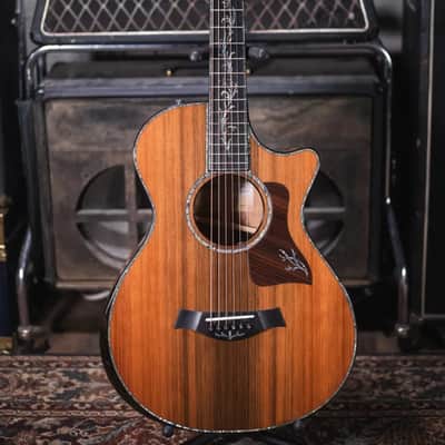 Taylor PS12ce 12-Fret Honduran Rosewood/Sinker Redwood Acoustic Electric Guitar with Deluxe Hardshell Case image 3