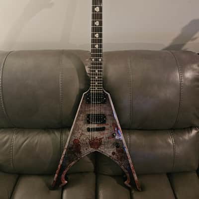 Dean Michael Amott Tyrant Battle Axe RARE Dave Mustaine flying V *UPGRADES Seymour Duncan black winter pickups image 12