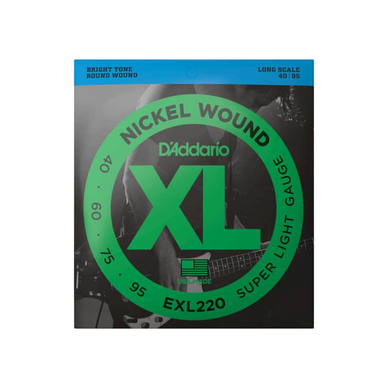 NEW D'Addario EXL220 Nickel Wound Bass Strings - Super Light - .040-.095 image 1