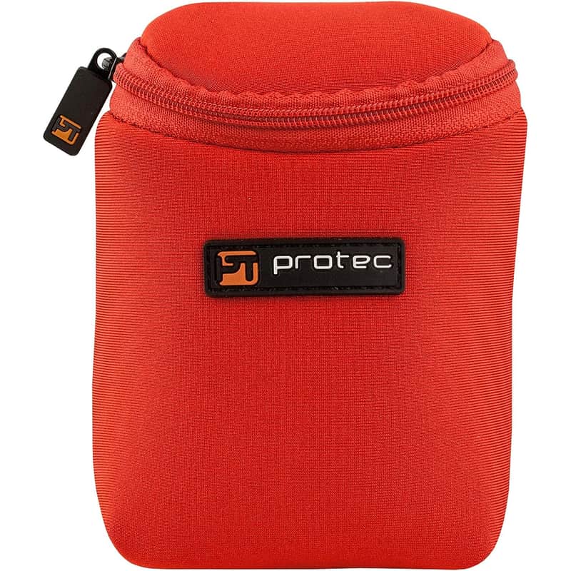 Protec N219RX Neoprene 3-Piece Trumpet Mouthpiece Pouch - Red image 1