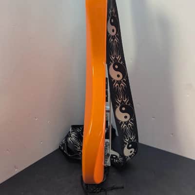 Mitchell MB100OR Short-Scale Solidbody Electric Guitar - Orange image 10