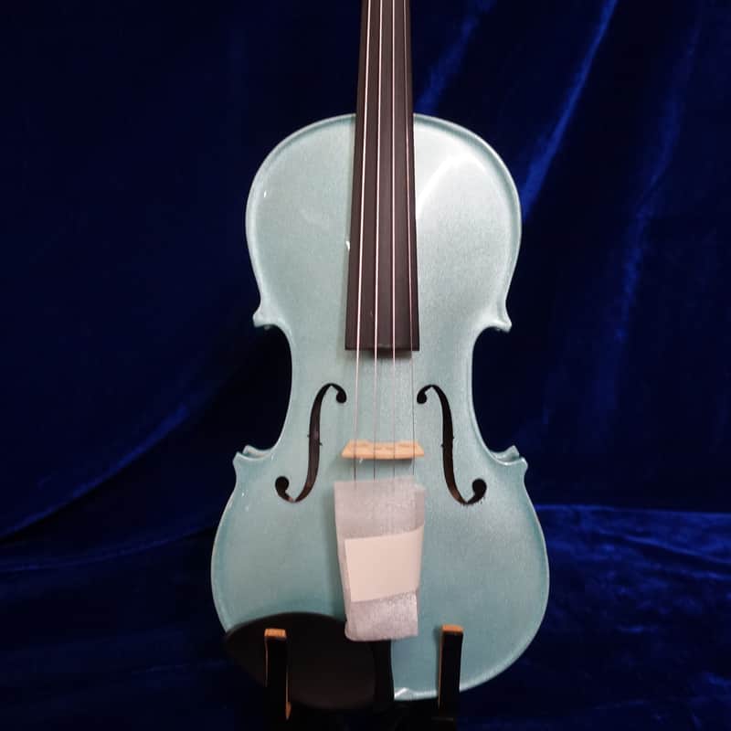 Harlequin Violin Outfit 1/2 size - Light Blue image 1