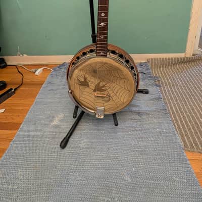 1920's Lange Paramount Style B Tenor Banjo with case image 2