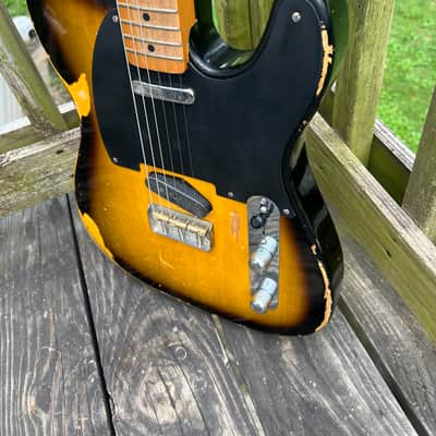 Fender Road Worn '50s Telecaster 2009 - Rare First Year 1st Gen 2-Color Sunburst - SUPER LIGHT 6.6 lbs! Updgrades image 2