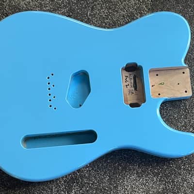 G&L Fullerton Deluxe ASAT Bluesboy guitar body Alder Himalayan Blue USA image 1