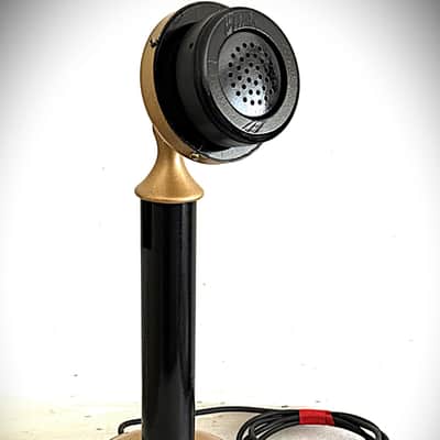 Early 1900's Western Electric "Candlestick" Microphone, modernized, works, hear! image 1