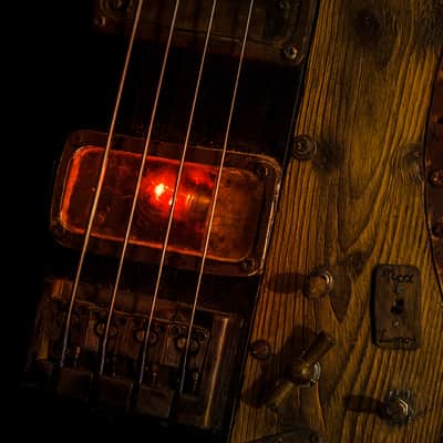 Steampunk Fretless Thunderbird Bass image 3