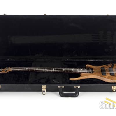 Roscoe SKB Burl Myrtle 5-String Bass #5600 - Used image 5