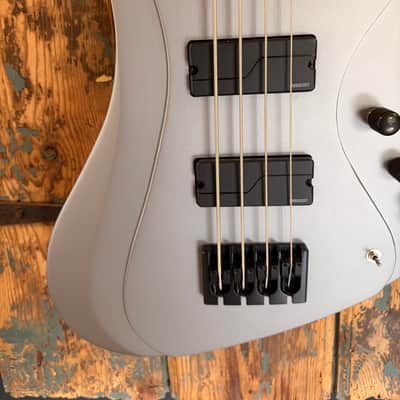 ESP LTD JC-4 John Campbell Streamer Bass – Dark Grey Metallic Satin image 2
