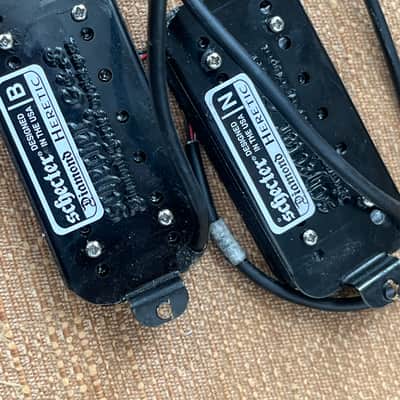 Schecter set Diamond Heretic pickups guitar 7-string Humbucker image 3