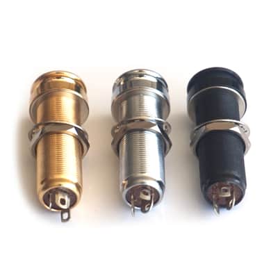 Long Barrel End Pin Strap Guitar Jack Input Socket for Acoustic or Electric Guitar - Black image 7