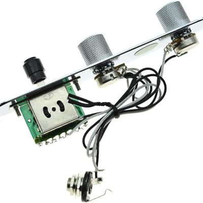 Fully Loaded Control Plate Pre-Wired 3-Way Control Plate with Wiring Harness for Tele/Telecaster Chrome image 4