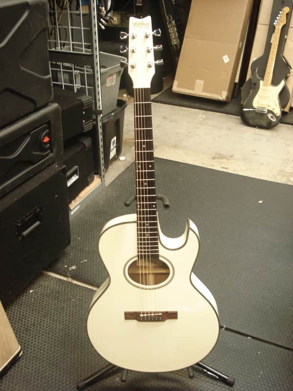 Washburn EA20WH Festival Series Acoustic/Electric Guitar white image 1