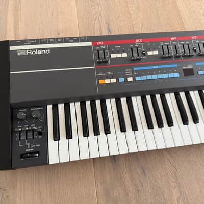 Roland Juno-106 61-Key Programmable Polyphonic Synthesizer 1984 - 1985 - Black (Serviced / Warranty / Roland Case / Literature) image 11