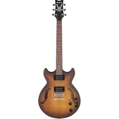Ibanez Artcore AM73B-TF 6-String Semi-Hollow Body Electric Guitar with Walnut Fretboard, Right-Handed, Tobacco Flat image 2