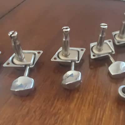 Fender Vintage F Logo tuners Left handed 1966-67 - Chrome image 3