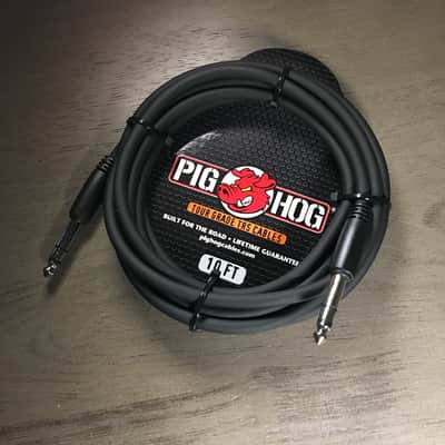 Pig Hog Tour Grade 10ft, 8mm, 1/4" TRS - 1/4" TRS Cable (PTRS10), Black image 2