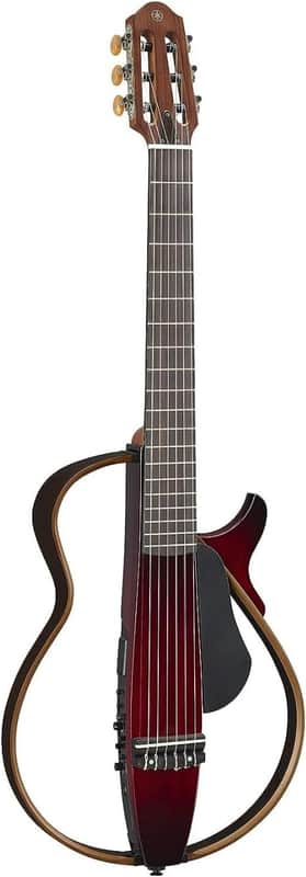 Yamaha SLG200N Nylon String Classical Silent Guitar - Crimson Red Burst image 1