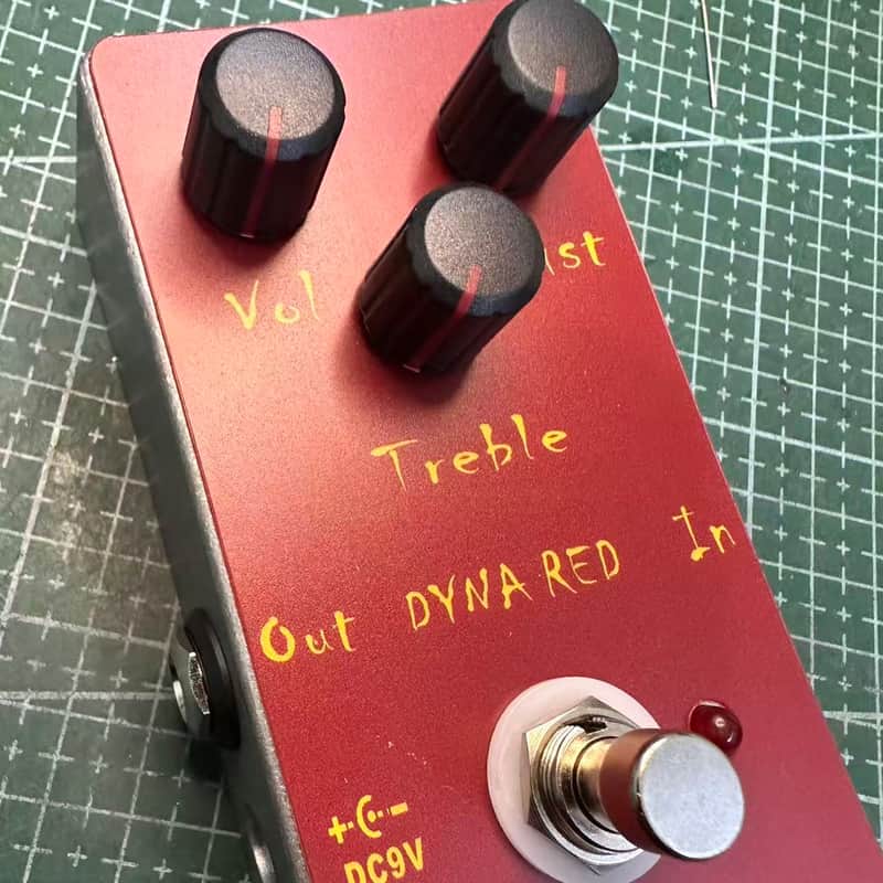 Handmade Red Distortion Effects Pedal image 1