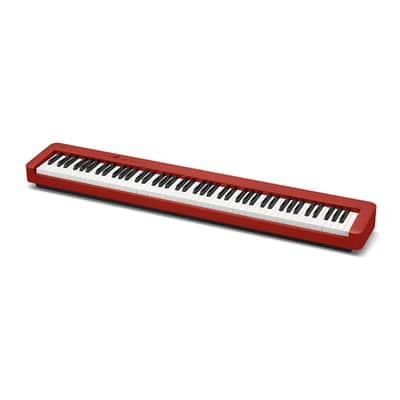 Casio CDP-S160 Portable Digital Piano with 88-Key Weighted Action, Sheet Music Stand, Power Supply, USB-MIDI and 10 tones, red (CDP-S160RD) image 4