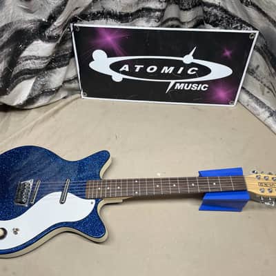 Danelectro 59M 12SDC 12-string Guitar MIK Made In Korea Blue Sparkle image 1