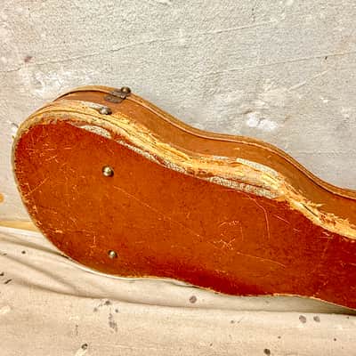 1950's Gibson Les Paul Guitar Case Brown-Pink Lifton 4 Latch Flat Top ~1952-1954 image 19
