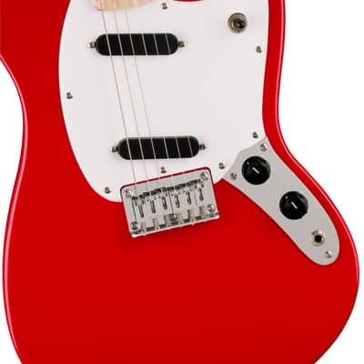 New 2024 Squier Sonic Mustang Torino Red, Includes Pro Setup & Ships Fast, This is a Killer Guitar ! image 5