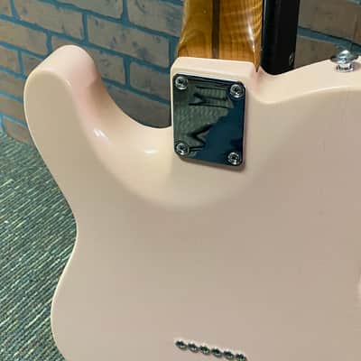 Suhr Classic T Antique Roasted Flame neck, Swamp Ash, Shell Pink image 7