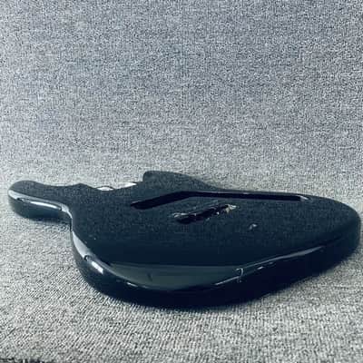 Black 4 String Jazz Bass Style Basswood Body image 11