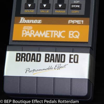 Ibanez PPE-1 DCP Parametric EQ 1989 s/n 211617 Japan mounted with 5x JRC4558D op amps image 5