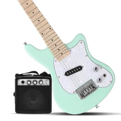 Glarry 30" Junior Green Electric Guitar Beginner Kit Mini Size For Kids With Amp image 3