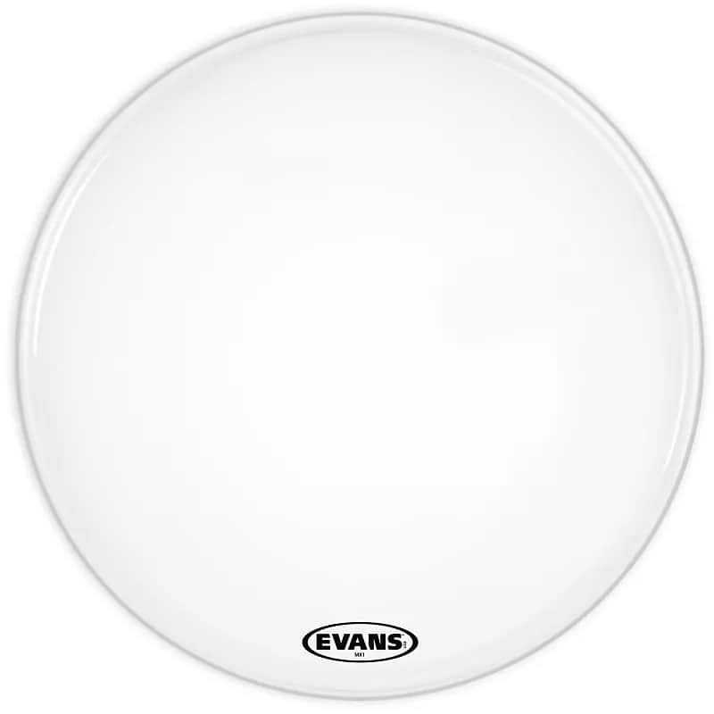 Immagine Evans BD26MX1W MX1 White Marching Bass Drum Head - 26" - 1