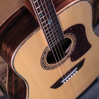 Washburn HD80S-L Heritage Elite HD80 Dreadnought Acoustic Guitar image 7