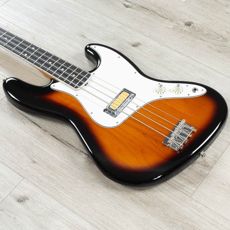 Mint Fender Gold Foil Jazz Bass, Ebony Fingerboard, 2-Color Sunburst image 1