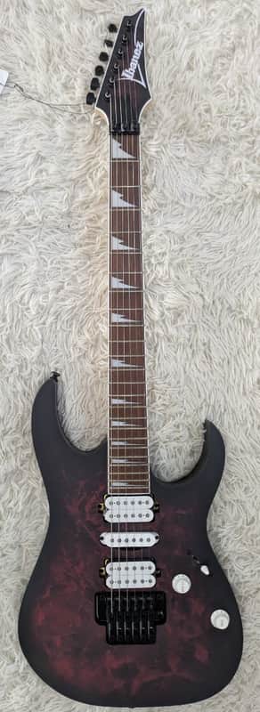 Ibanez RG Series RG470DXWWZM Solid Body Electric Guitar, Wine Red Frozen Matte image 1