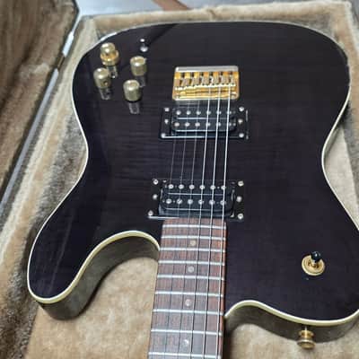 ESP Telecaster Custom Shop TE HH Fender Headstock Troublemaker LP 4-Knob MIJ Japan Tele Mahogany Body Maple Cap Pro Artist Vintage Guitar Deluxe Abalone Dot Inlays image 11