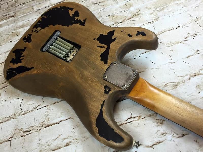John Mayer BLACK1 Tribute Stratocaster Guitar Vintage Relic custom