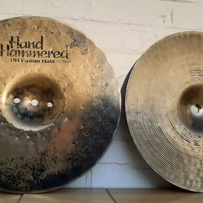 Sabian 13" HH Hand Hammered Fusion Hi-Hat Cymbals (Pair) 1992 - 2015 - Natural image 8