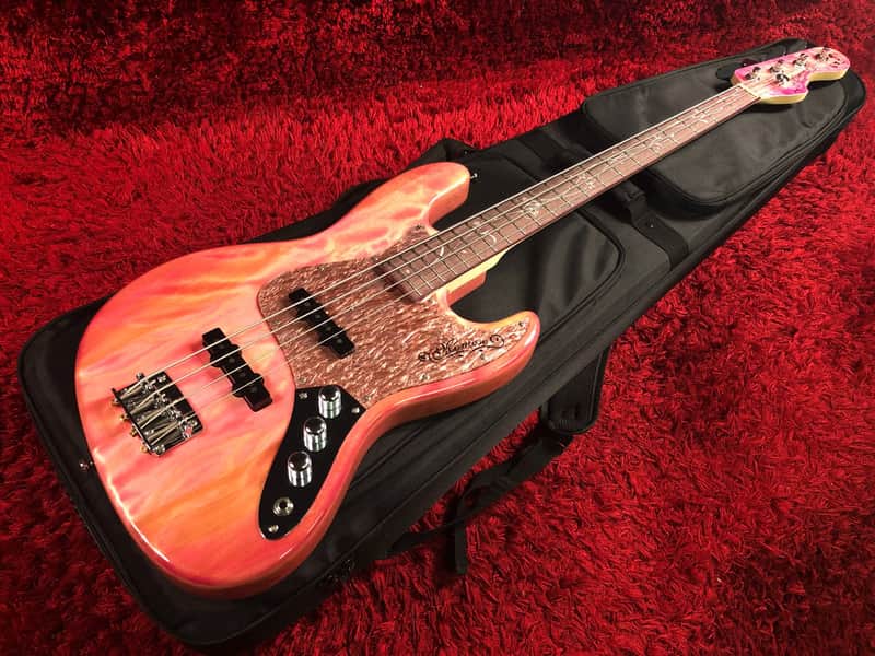 Rare Mint Momose MJ-SKR-SP21 / PH Electric Bass Jazz Bass Sakura pink 8 Limited Edition image 1