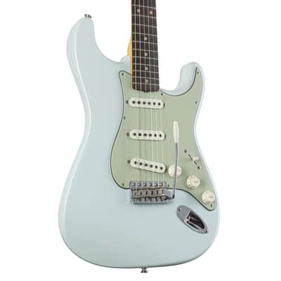 Fender Vintage Custom 1959 Stratocaster Faded Aged Sonic Blue - Electric Guitar image 6