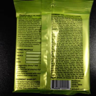 Ernie Ball EB2221 Regular Slinky 010-046 for Electric Guitar image 2