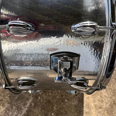 Slingerland 9X14 5 Ply Maple Shell Mid 1970’s - Silver Wrap OVER NATURAL LACQUER MAPLE GLOSS image 4