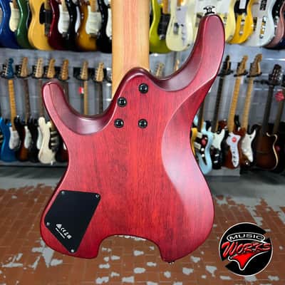 Ibanez   Qx54 Qm Bsm Blue Sphere Burst Matte Headless image 5