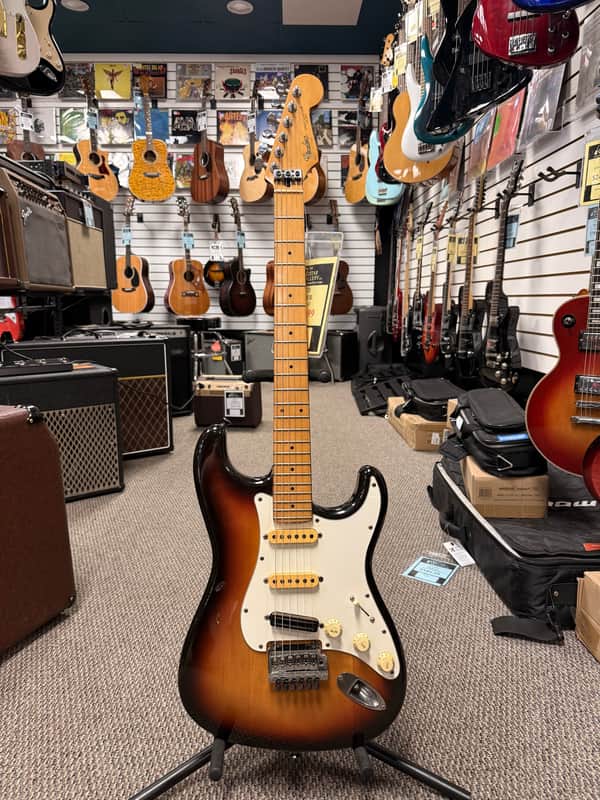 Fender Standard Stratocaster with S1 Tremolo with Maple Fretboard MIJ 1984 - 1987 - Brown Sunburst image 1