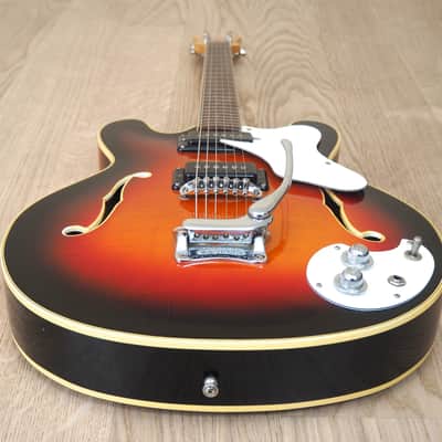 1968 Mosrite Celebrity I Vintage Hollowbody Electric Guitar w/ Case image 13