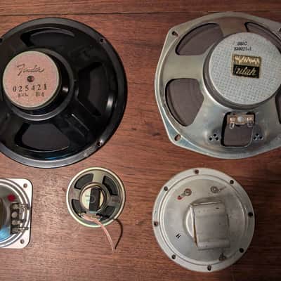 Vintage Mixed Fender, Gibson, Magnatone, Utah Guitar Amp Speaker Lot, 8", 5", 3" image 1