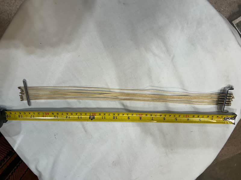 Ludwig Super Sensitive 10 Strand Gut Snares (TDG-U-296) 30's?? - chrome image 1