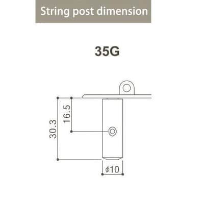 NEW Gotoh 35G620-1W Classical Guitar Tuning Machine Heads Set with Screws - GOLD image 3