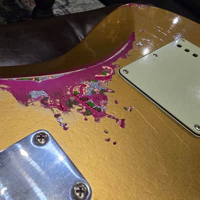 2016 Fender Custom Shop - Wildwood 10 - '61 Strat - Heavy Relic - Aztec Gold / Pink Paisley - Cruz Pickups image 17